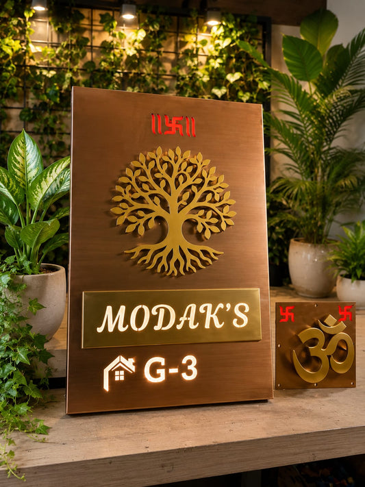 3D LETTER Nameplate Rose Gold Stainless steel 16x24 inches