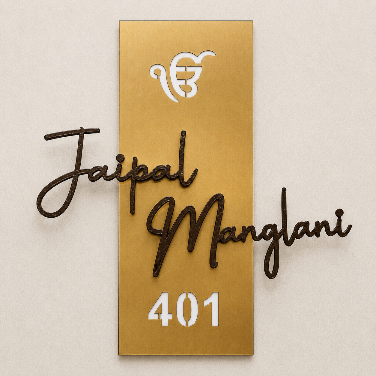 Flat Nameplate