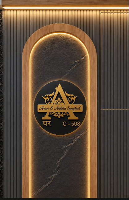 Flat Nameplate Round nameplate