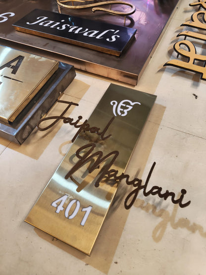 Flat Nameplate